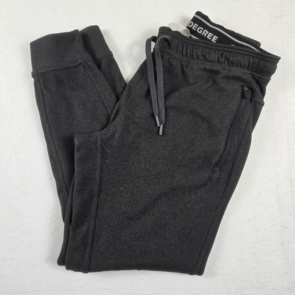 90 Degree by Reflex Ultra Melange Fleece Joggers Mens Small Dark Gray SKU: 12345